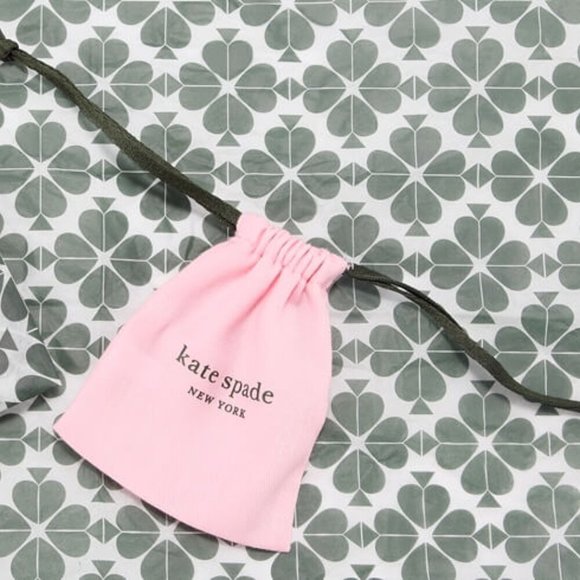 NWT KATE SPADE Signature Spade Rose Gold Stud Earrings KS Pink Dust Bag Included - Picture 6 of 6